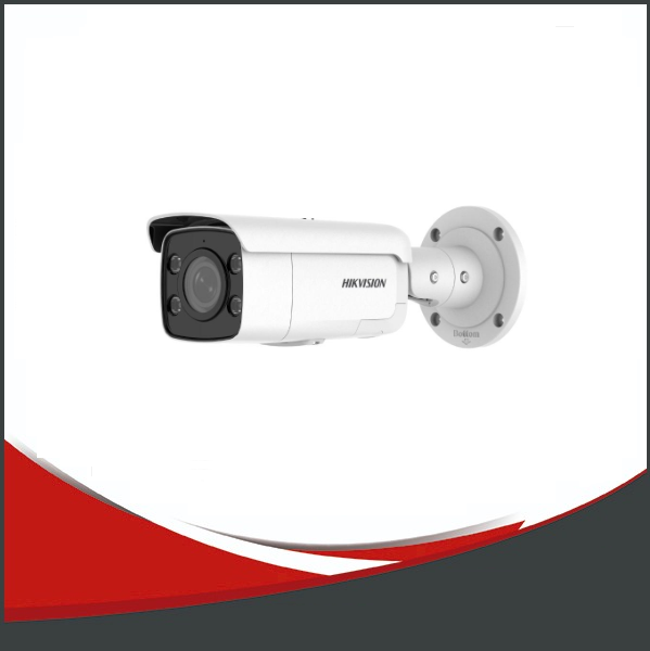 CAMARA HIKVISION IP 8MP, BULLET, COLORVU, LUZ ESTROBO Y ALARMA AUDIBLE.