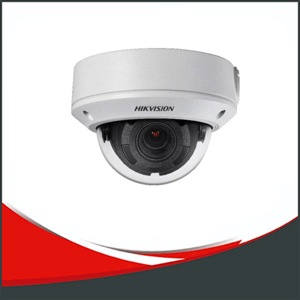 CAMARA HIKVISION IP VARIFOCAL 5MPX DOMO, VF 2.7 A 13.5MM, IP67 IK10, 40M IR, POE.