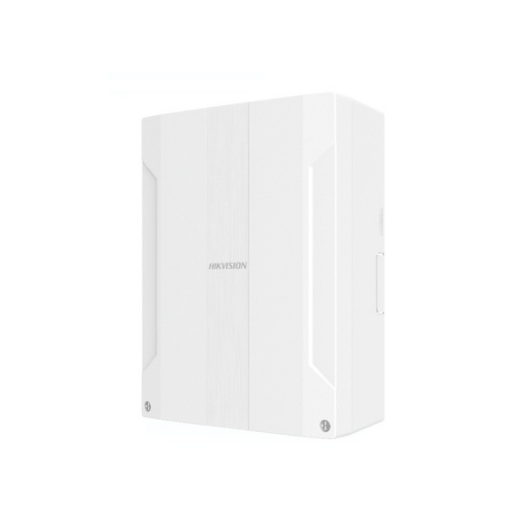 CENTRAL AX HYBRIDA PRO HIKVISION, 8 ZONAS CABLEADAS EN PLACA + 56 CON EXPANSOR. AGREGAR MODULO 3G/4G