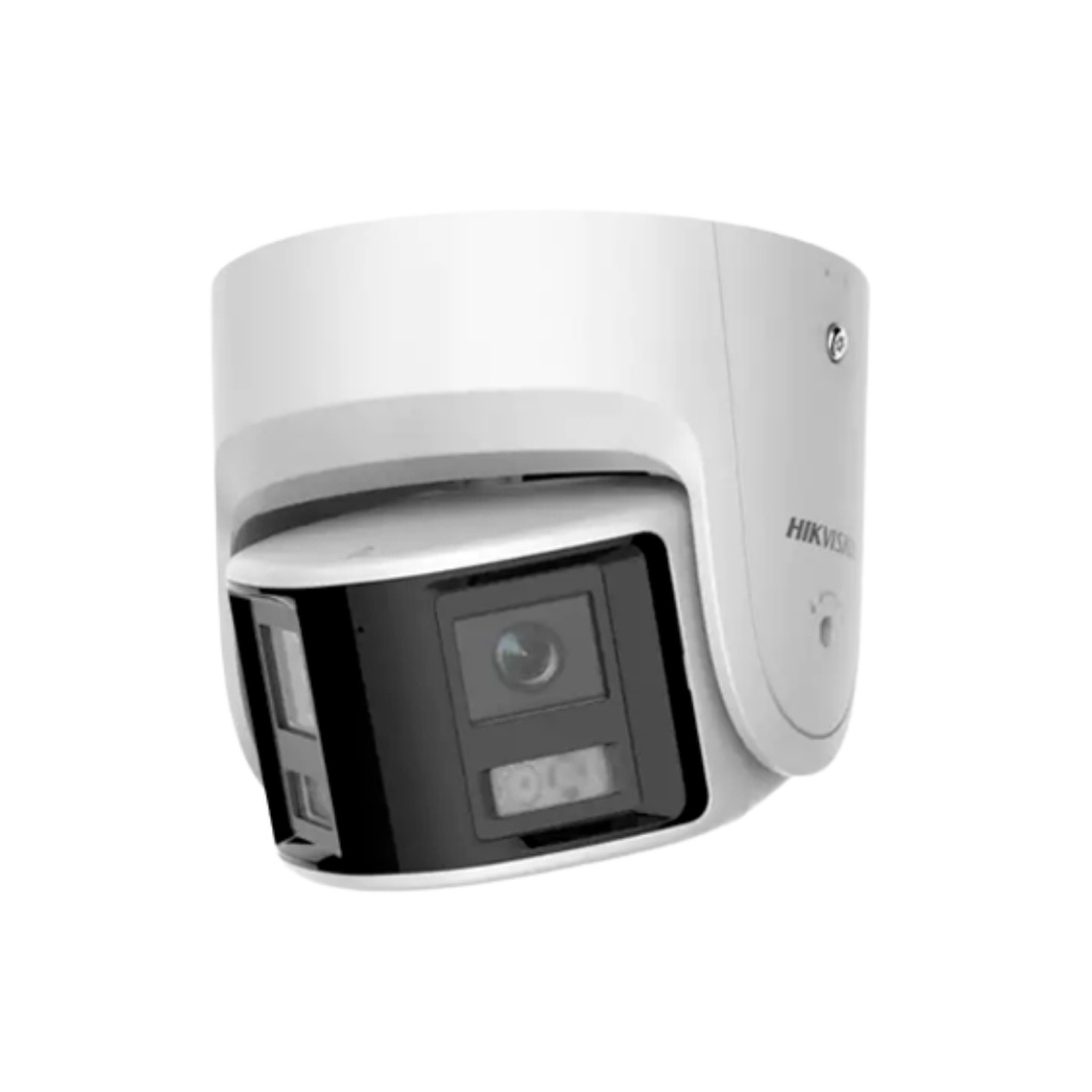CAMARA IP PANORAMICA TURRET 4MP,LENTE 2,8,COLORVU,IP67,LUZ 30MTS,SD 512,ESTROBO Y ALARM AUDIBLE,POE