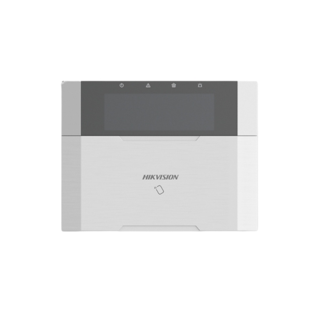 TECLADO LCD HIKVISION HYBRID AXPRO, ARMADO Y DESARMADO MEDIANTE TARJETAS Y LLAVERO