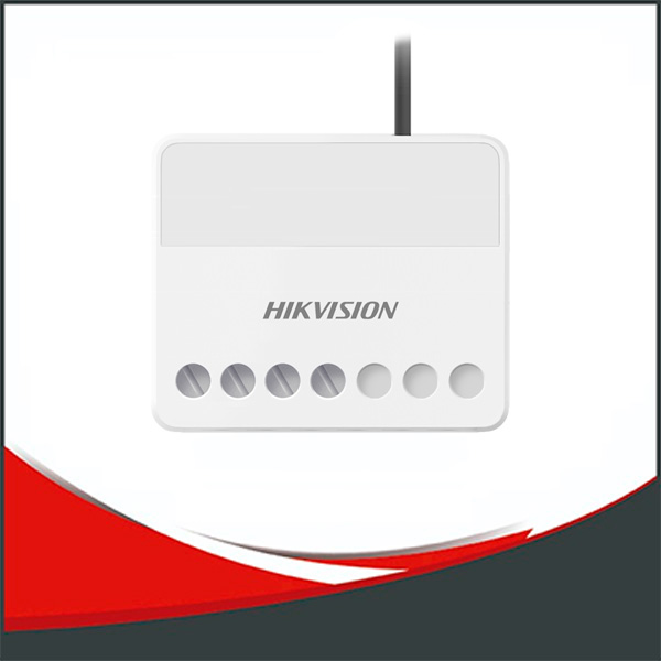 MODULO DE RELE HIKVISION AXPRO, 433 MHZ, BIDIRECCIONAL, 1 SALIDA NO/NC, AC 100V 240V.