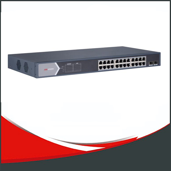 SWITCH HIKVISION GIGABIT, NO ADMIN. 24 PUERTOS x 1000MB ETHERNET