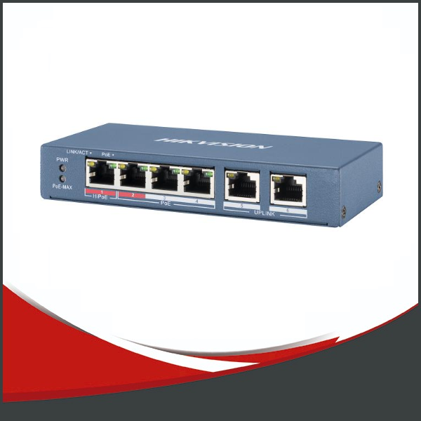 SWITCH POE Hikvision 4+2