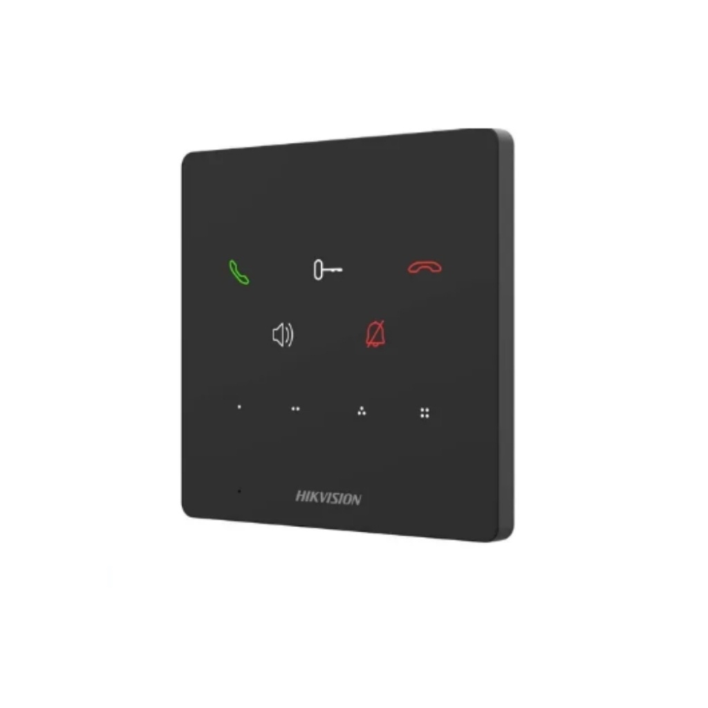 ESTACION INTERIOR SIN PANTALLA, ALIMENTACION POE ESTANDAR, 4 BOTONES TACTILES PERSONALIZADOS.