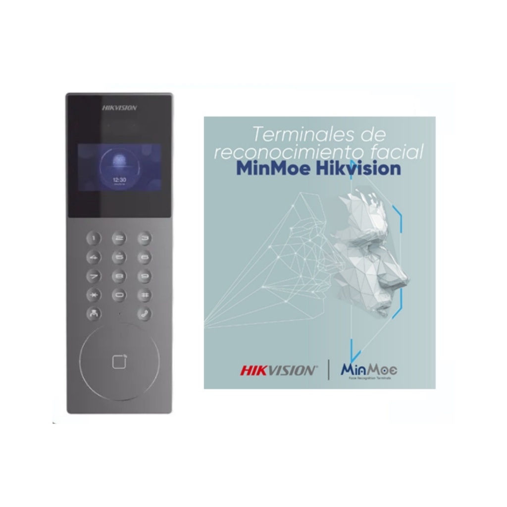 FRENTE VIDEO PORTERO IP PARA EDIFICIOS HIKVISION, 2MP, APERTURA P/RECONOCIMIENTO FACIAL, APP O TARJ