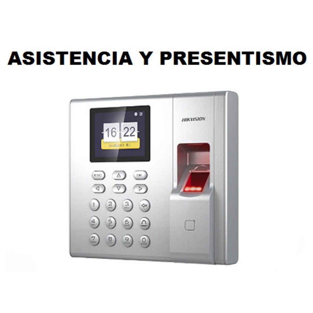 TERMINAL DE TIEMPO CON HUELLA DACTILAR Y ASISTENCIA STANDALONE, LCD, ACCESO 1 PUERTA, MIFARE