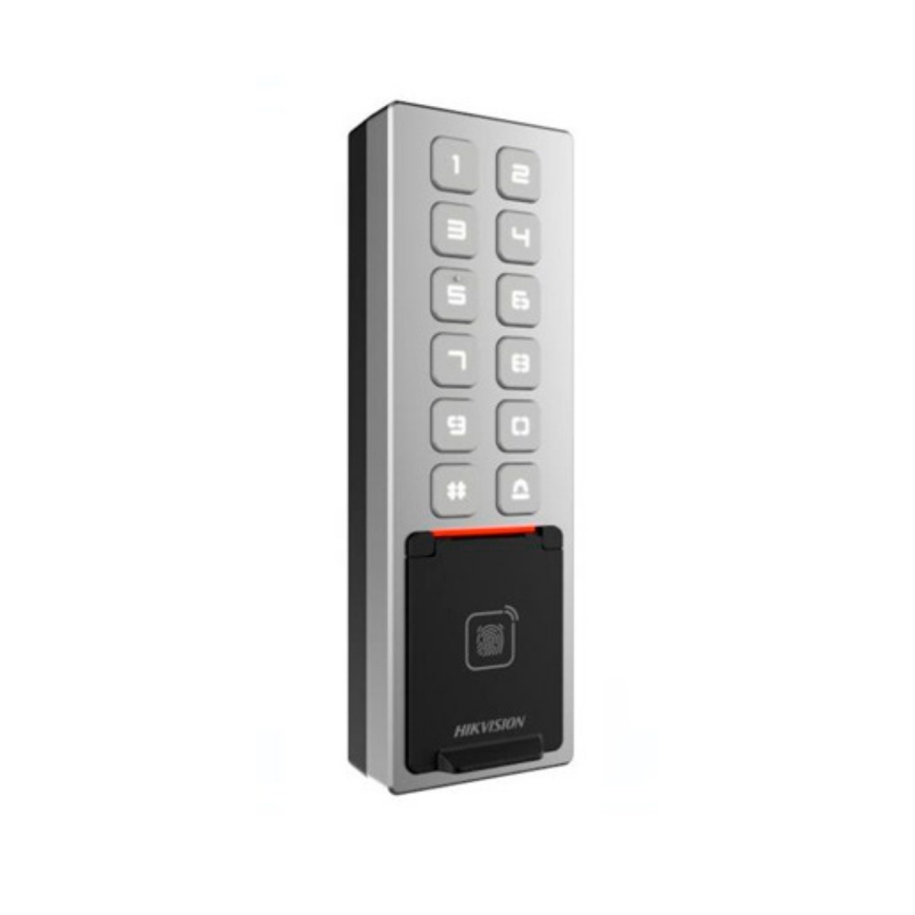 CONTROL DE ACCESO, EXTERIOR, METALICO,LECTOR TARJ.Y HUELLA, TECLADO INCORPORADO, IP65, IK08.