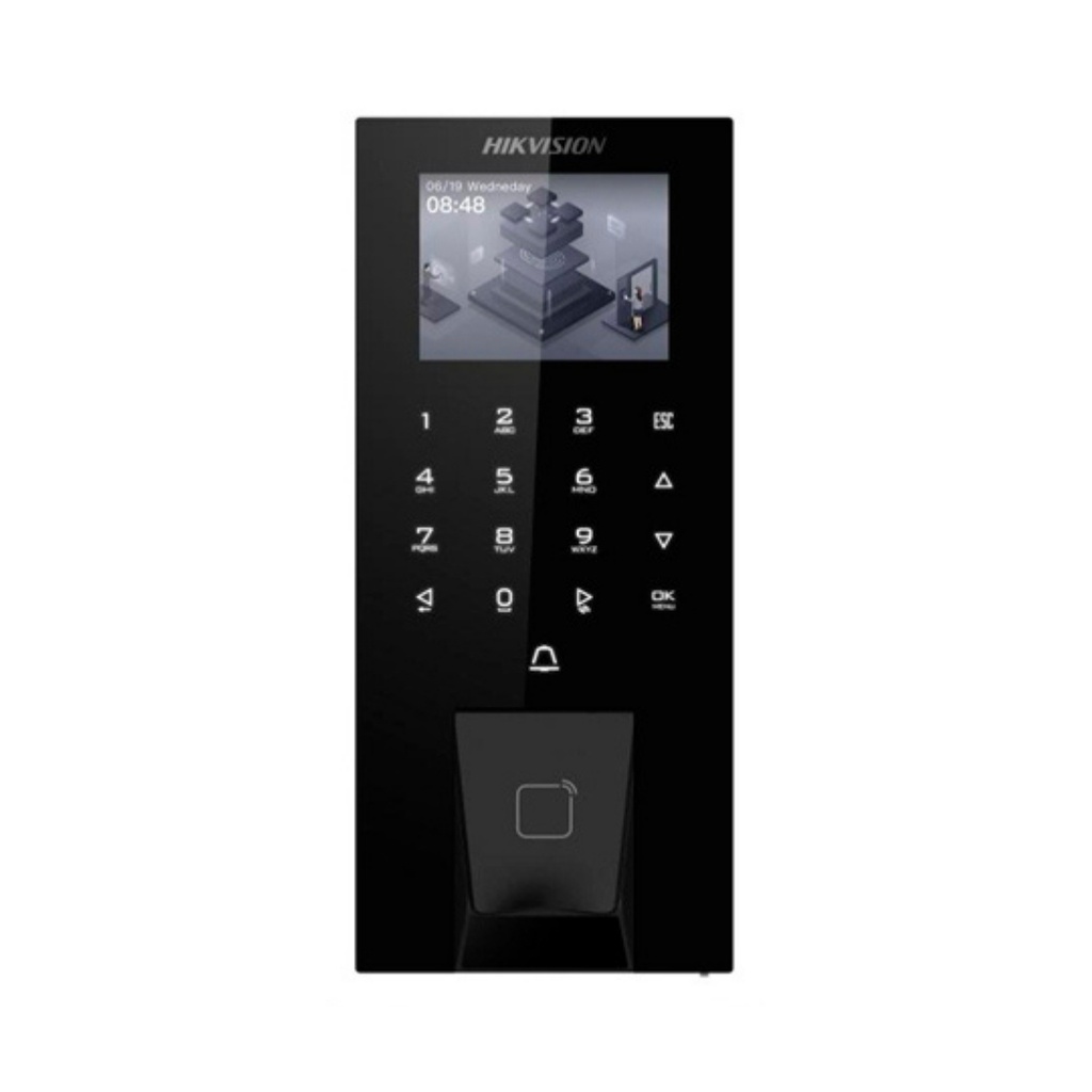 CONTROL DE ACCESO HIKVISION, 5000 TARJETAS, 5000 HUELLAS, 150000 EVENTOS, IP65, WIFI.