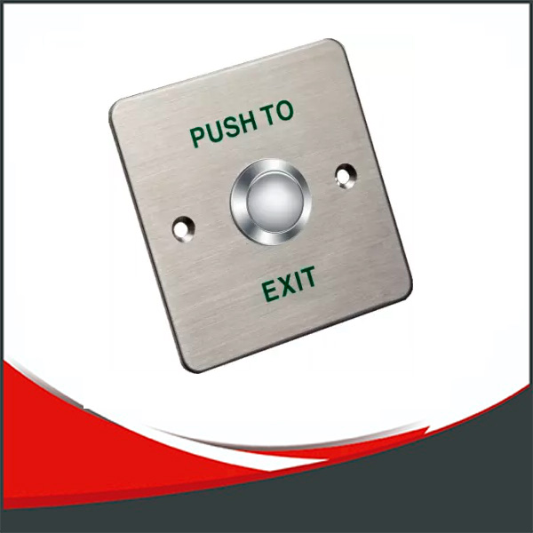 BOTON DE SALIDA Y EMERGENCIA HIKVISION, ALUMINIO, DIMENSIONES 86X86X20