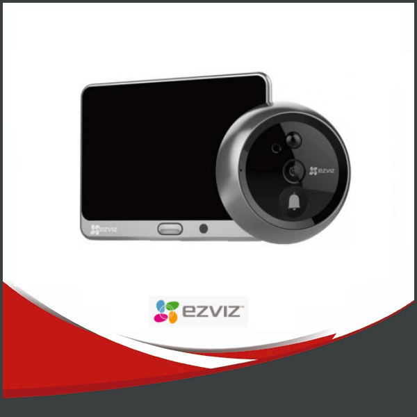 CÁMARA Y PANTALLA IP EZVIZ WIFI (DP2C 2MP), VISION NOCTURNA 5M, DETECCION DE MOVIMIENTO, BATERÍA DE 4600 MAH, SD 256GB