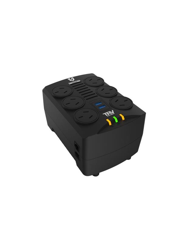 ESTABILIZADOR TRV POWERSAFE GAMER 2000VA 6X220V + USB