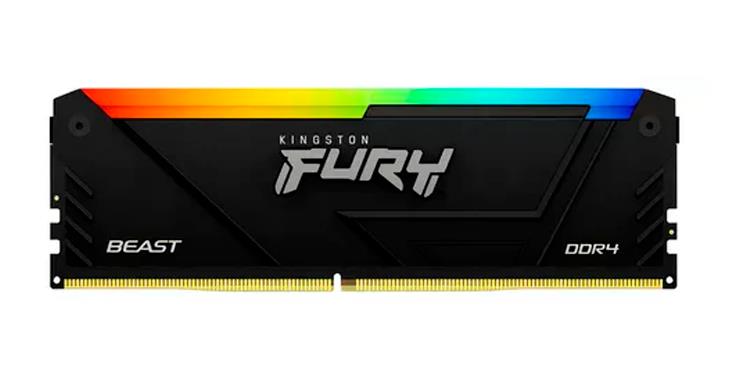 MEMORIA RAM DDR4 16 GB 3200MHZ FURY BEAST RGB KINGSTON