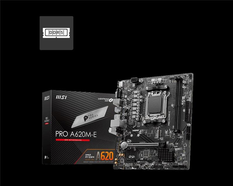 MOTHER MSI PRO A620M-E AM5 H/V M.2 DDR5