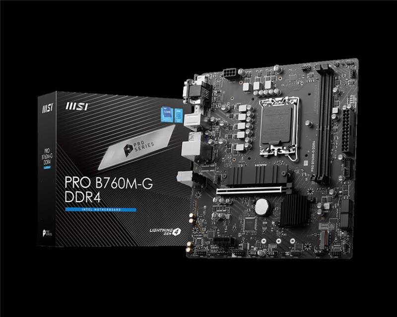 MOTHER MSI PRO B760M-G DDR4 1700 H/VGA/DP M.2