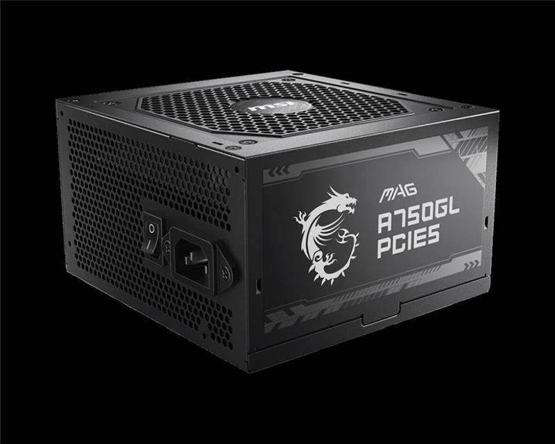 FUENTE MSI MAG A750GL 750W/80 PLUS GOLD/PCIE5/MODULAR (CABLE POWER AMERICANO)