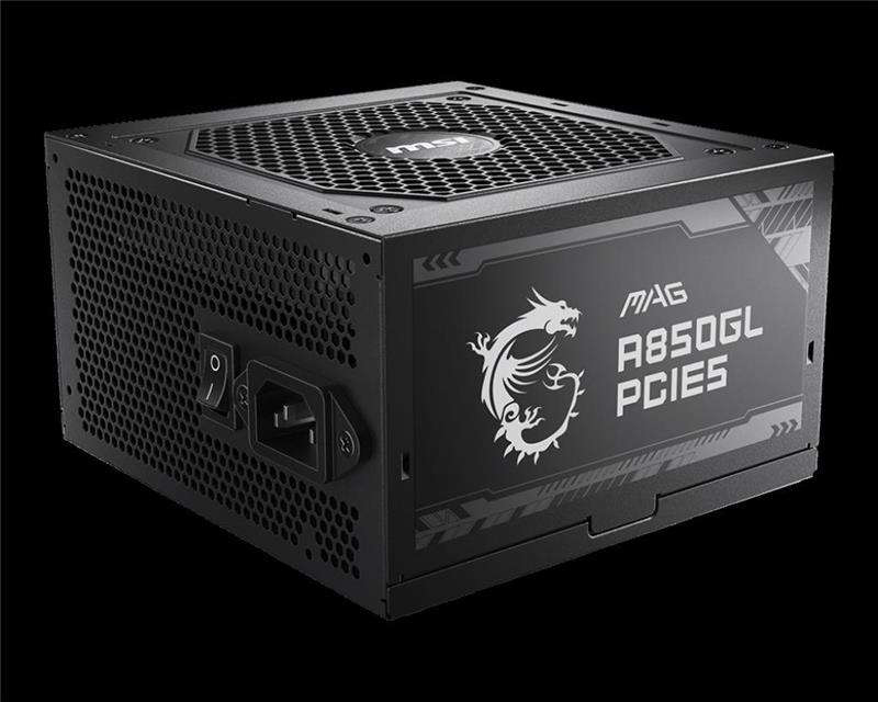 FUENTE MSI MAG A850GL 850W/80 PLUS GOLD/PCIE5/MODULAR (CABLE POWER AMERICANO)
