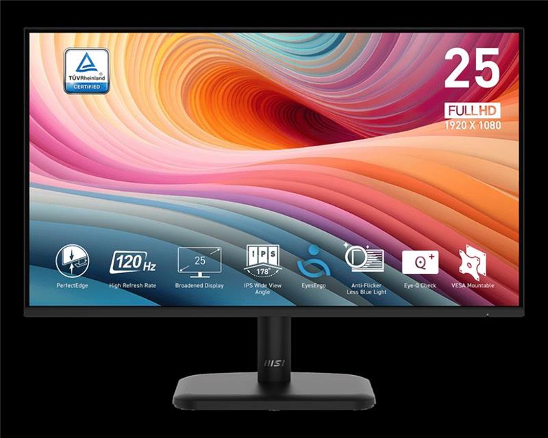 MONITOR MSI 24.5" PRO MP251L E2 (1920X1080) IPS 120HZ