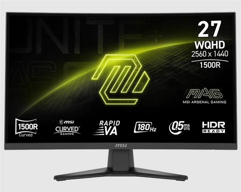 MONITOR MSI CURVO 27" MAG 275CQF E18 (2560X1140) 1500R 180HZ