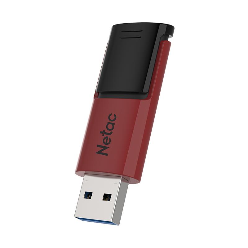 PEN DRIVE 256 GB NETAC U182 3.0 RED/BLACK RETRACTIL