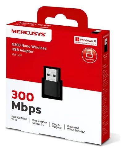 MERCUSYS WIFI USB NANO N300 MA12N