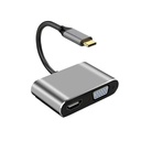 NETMAK HUB 4 EN 1 USB TIPO C NM-4EN1 (USB 3.0/HDMI/VGA/USB TIPO C)