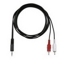 MX7 CABLE AUDIO 3.5 PLUG A 2 RCA MACHO  - 7.5 MTS - MX7 CAU005
