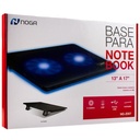 NOGA NET BASE P/ NOTEBOOK NOGANET NG-Z007 13 A 17" C/ 2 COOLER C/LED USB