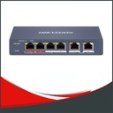SWITCH HIKVISION ADMINISTRABLE, 4 PUERTOS POE 100MB, 2 PUERTO DE 100MB.