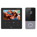 KIT DE INTERCOM IP DOMESTICO INCLUYE, PANTALLA INTERIOR, FRENTE EXTERIOR, SWITCH POE.