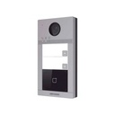 PORTERO HIKVISION IP WIFI DE METAL, 2 BOTONES, 2MP, IK08, IP65,IR 3M, POE, SOPORTA TARJETAS MIFARE