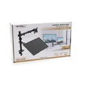 NETMAK SOPORTE ARTICULADO DOBLE/ MONITOR Y BASE DE NOTEBOOK NM-ST26